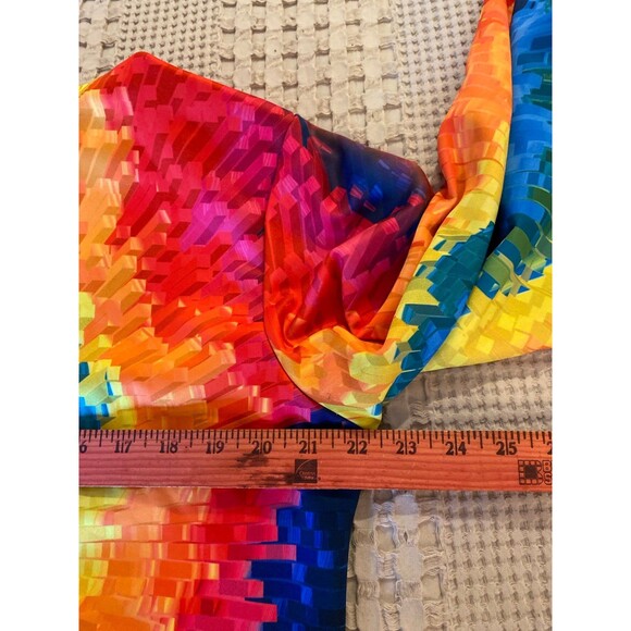 Kaladescope 3D Hoodie Sweatshirt Size Large Rag-tied Tie-dyed Rainbow Swirl - Picture 7 of 9